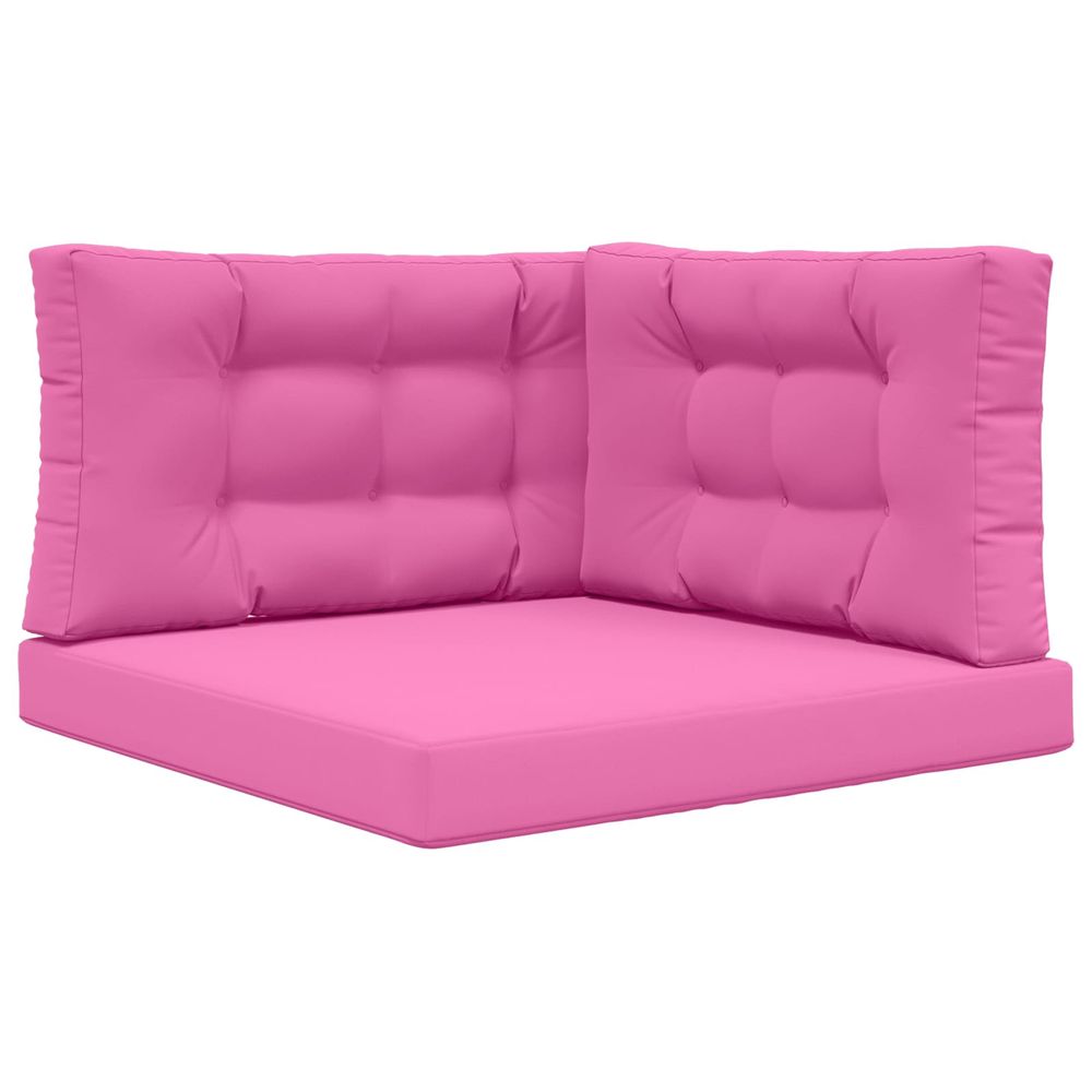 Coussin de canapé d'extérieur polyester rose 80 x 80 cm