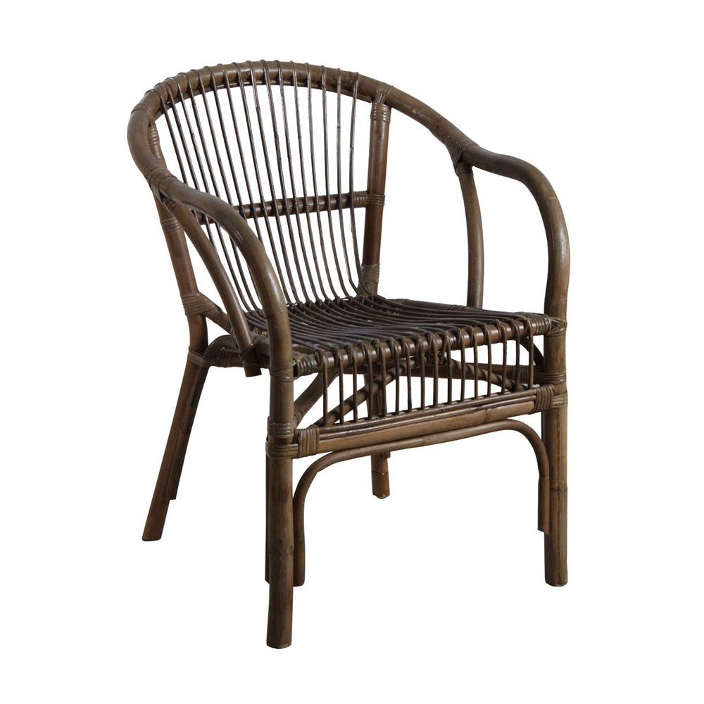 Fauteuil en rotin gris bandung