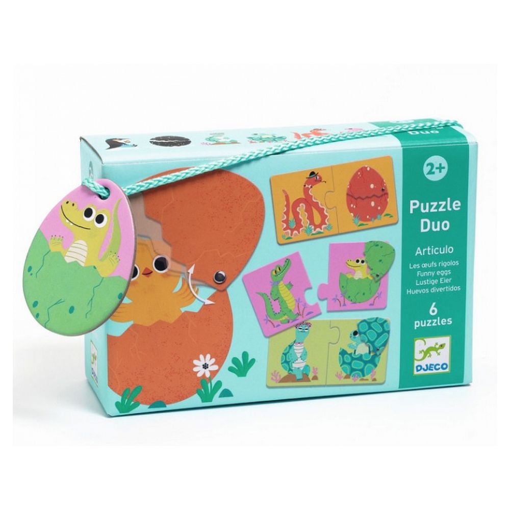 Puzzle duo articulo - les oeufs rigolos