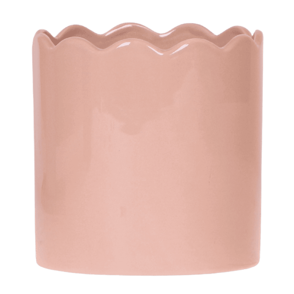 Cache-pot curve rose - ø12 cm x h13 cm