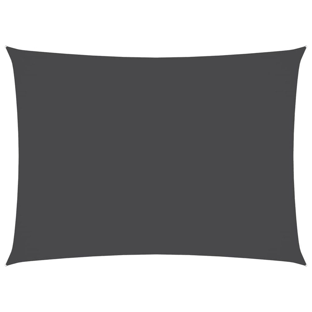 Voile de parasol tissu oxford rectangulaire 3x5 m anthracite