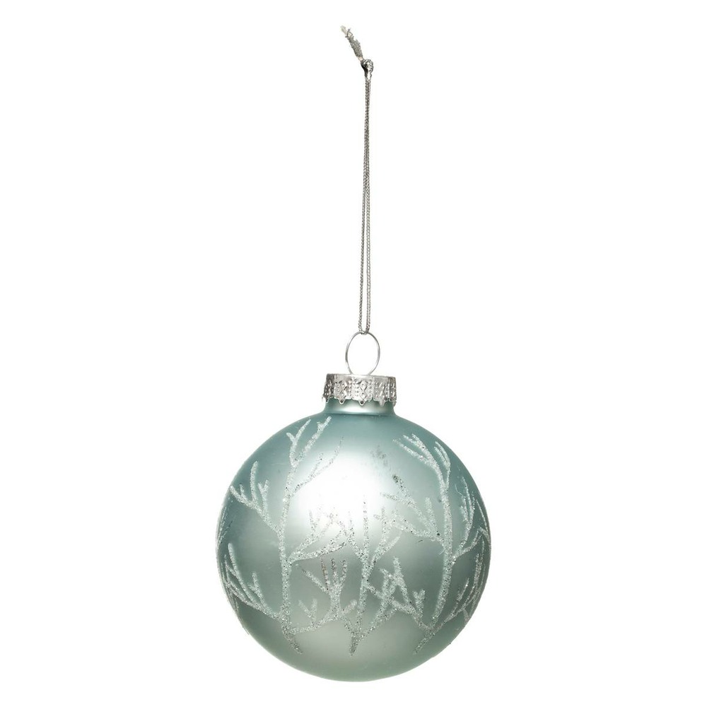 Boule de noël verre 70 mm arbre 3 assortiments