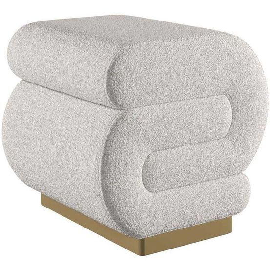 Pouf en polyester sally