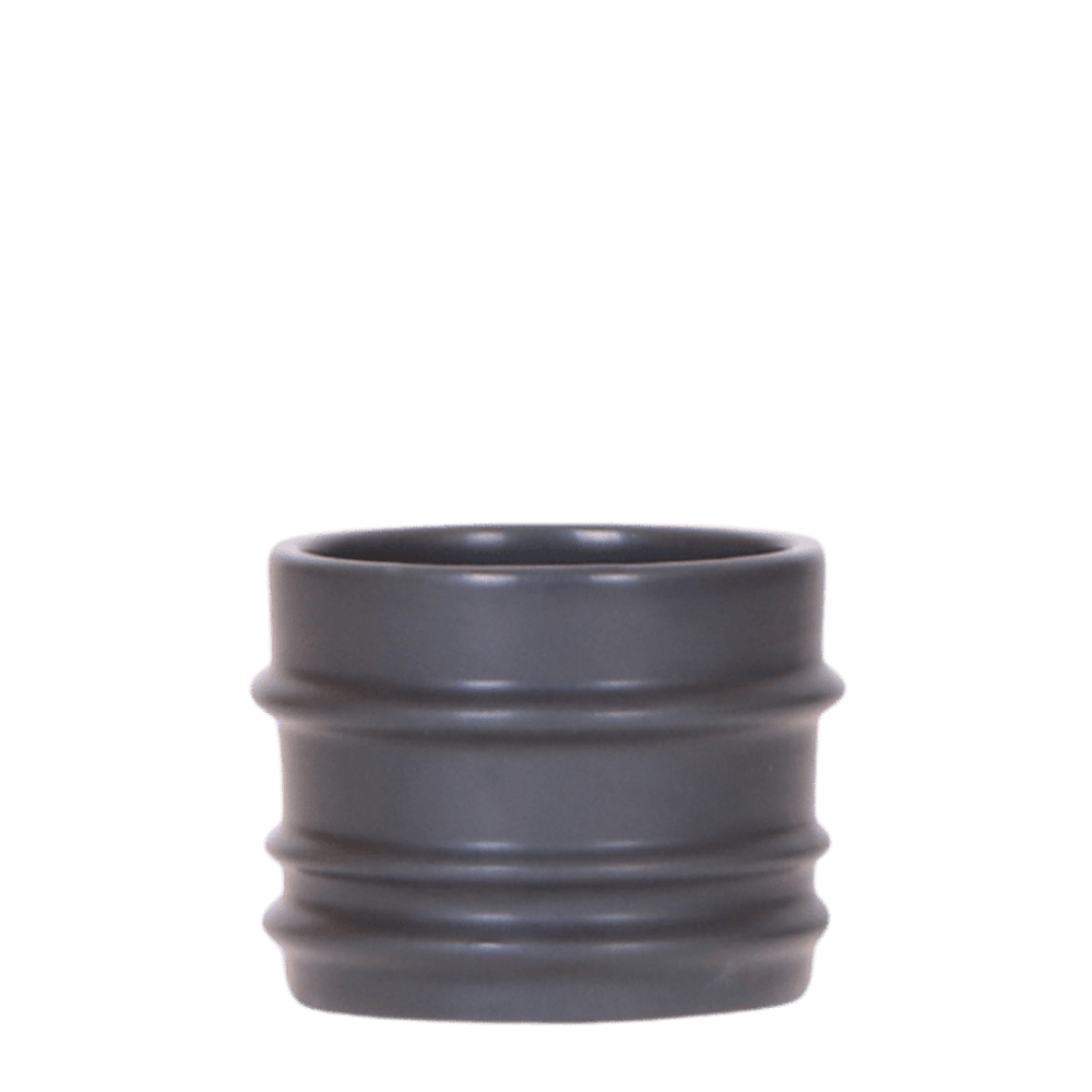 Cache-pot mellow noir - ø6 cm