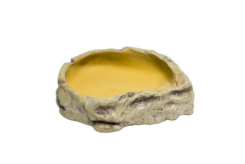 Abreuvoir en résine 20,5 cm - abreuvoir pour reptiles (lézards, serpents, tortues), amphibiens et invertébrés