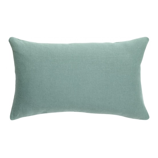 Coussin uni zeff vert de gris 40 x 65 cm