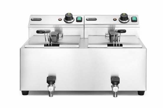 Friteuse professionnelle profi line avec robinet de vidange - hendi