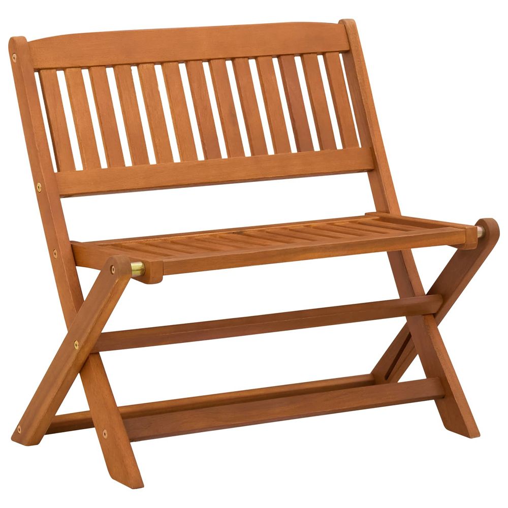 Banc d'enfants 1 -seater 61 x 38 x 57 cm marron pliable