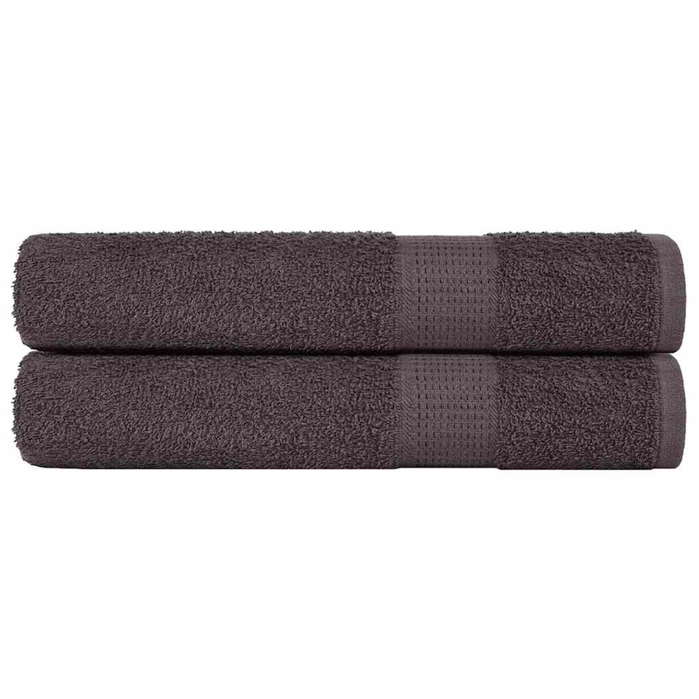Serviettes de sauna frogn 2 pcs anthracite 80x200 cm 360 g/m²