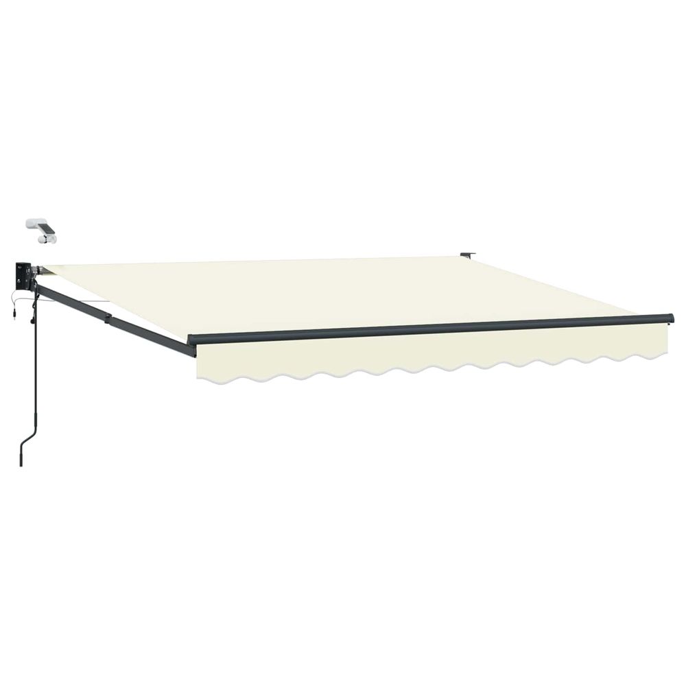 Auvent rétractable électrique crème 2,5 x 2 m