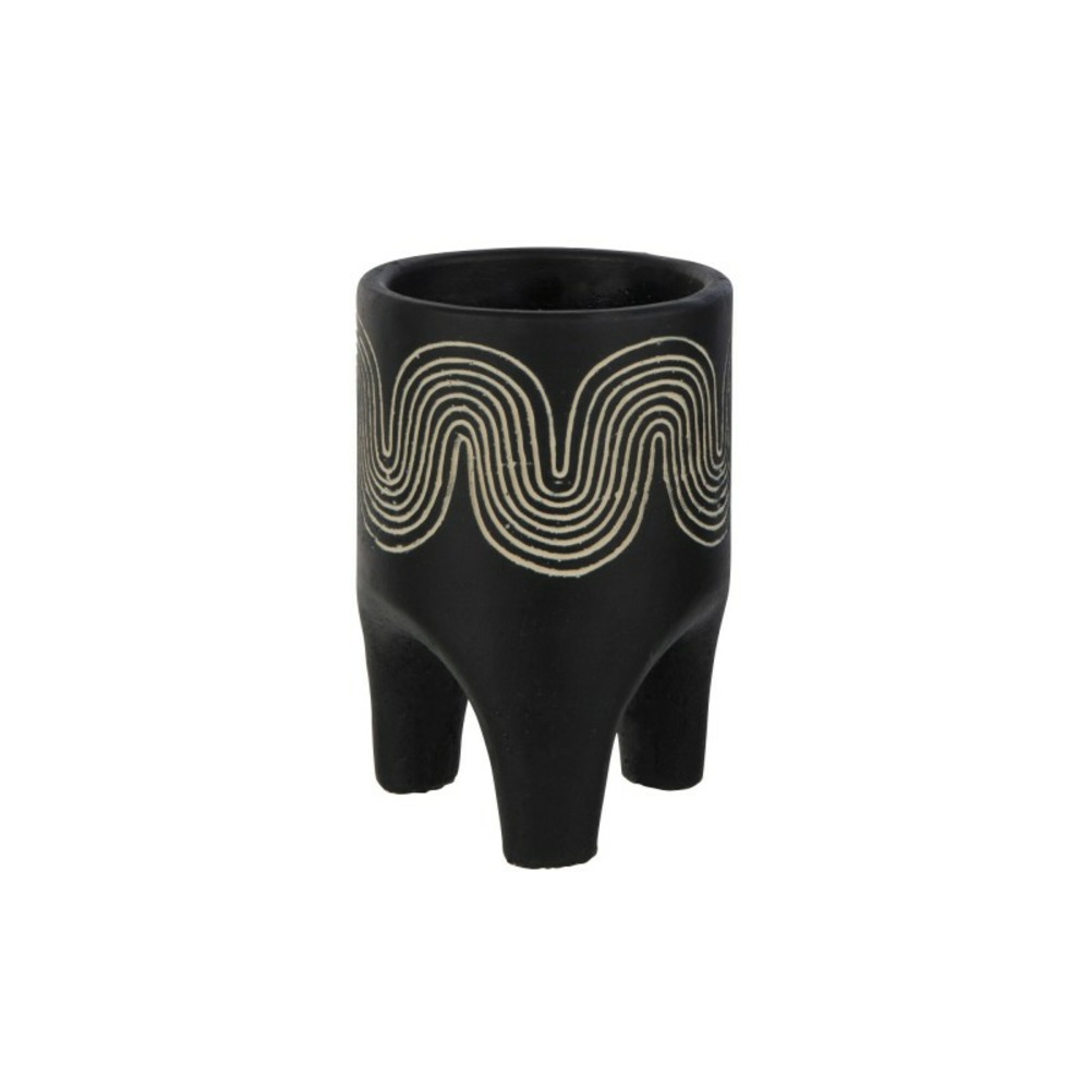 Cache-pot sur pied en céramique 14x14x21 cm