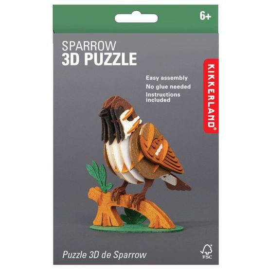 Puzzle 3d moineau