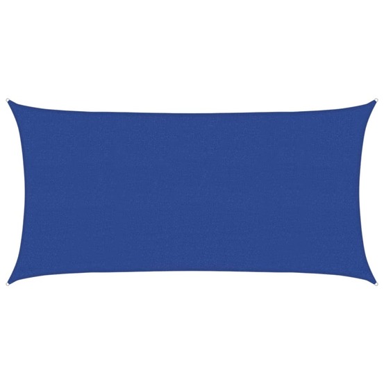 Voile d'ombrage 160 g/m² rectangulaire bleu 2,5x5 m pehd