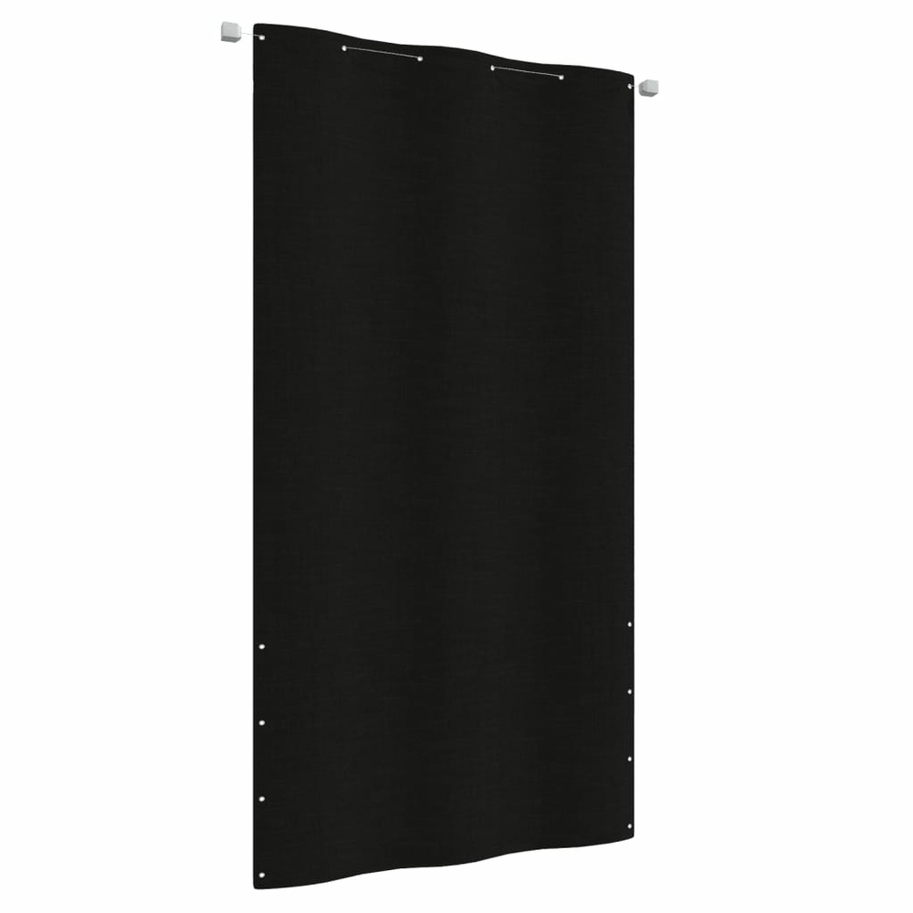 Écran de balcon noir 120x240 cm tissu oxford