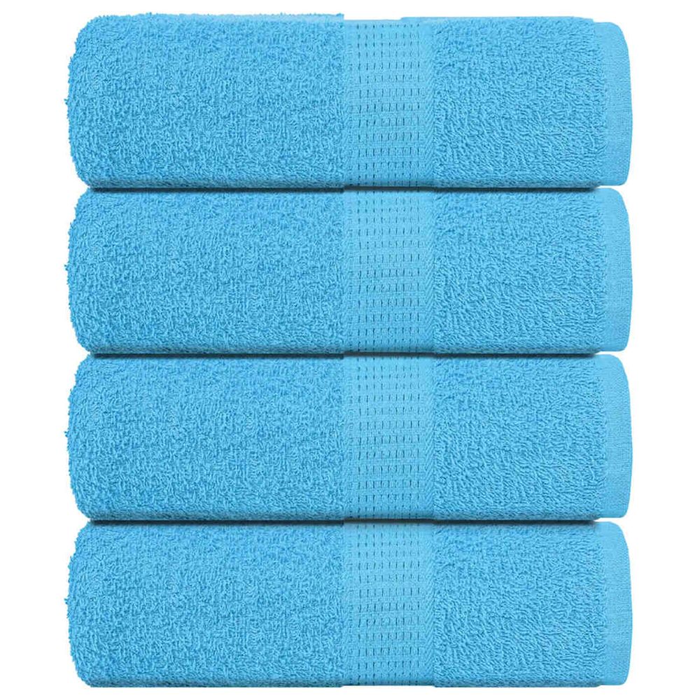 Serviettes d'invité frogn 4 pcs turquoise 30x50cm 360 g/m²