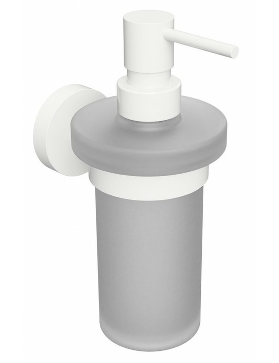 Distributeur de savon liquide mural white en laiton blanc 250ml