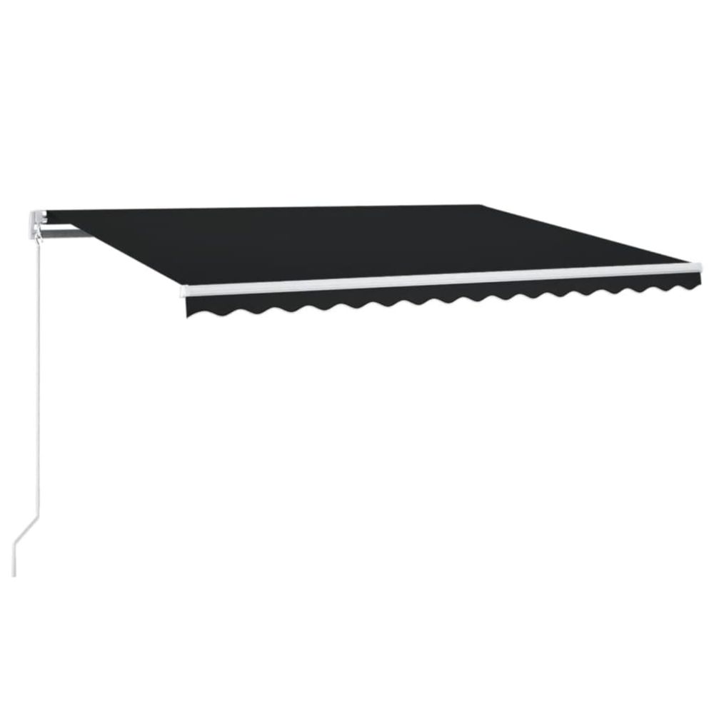 Auvent manuel rétractable 450x350 cm anthracite