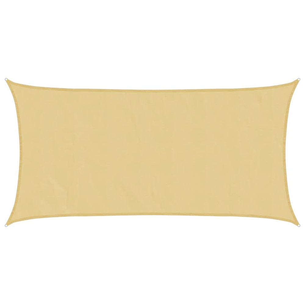 Voile d'ombrage sable 4x2 m 100 % polyester oxford