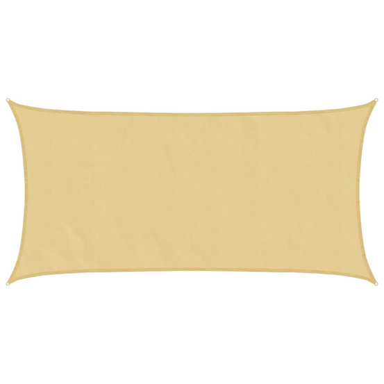 Voile d'ombrage sable 4x2 m 100 % polyester oxford