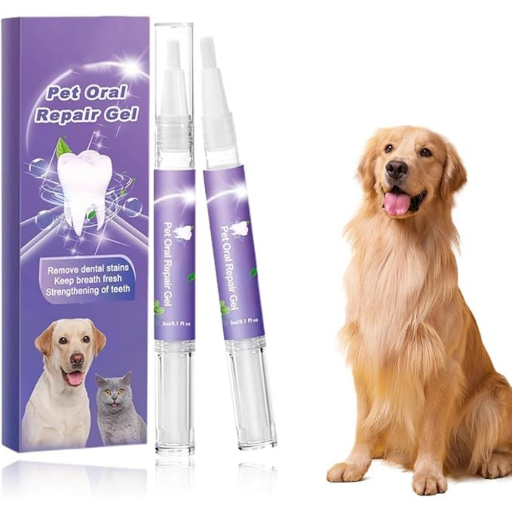 2 pièces gel réparation buccale pour animaux