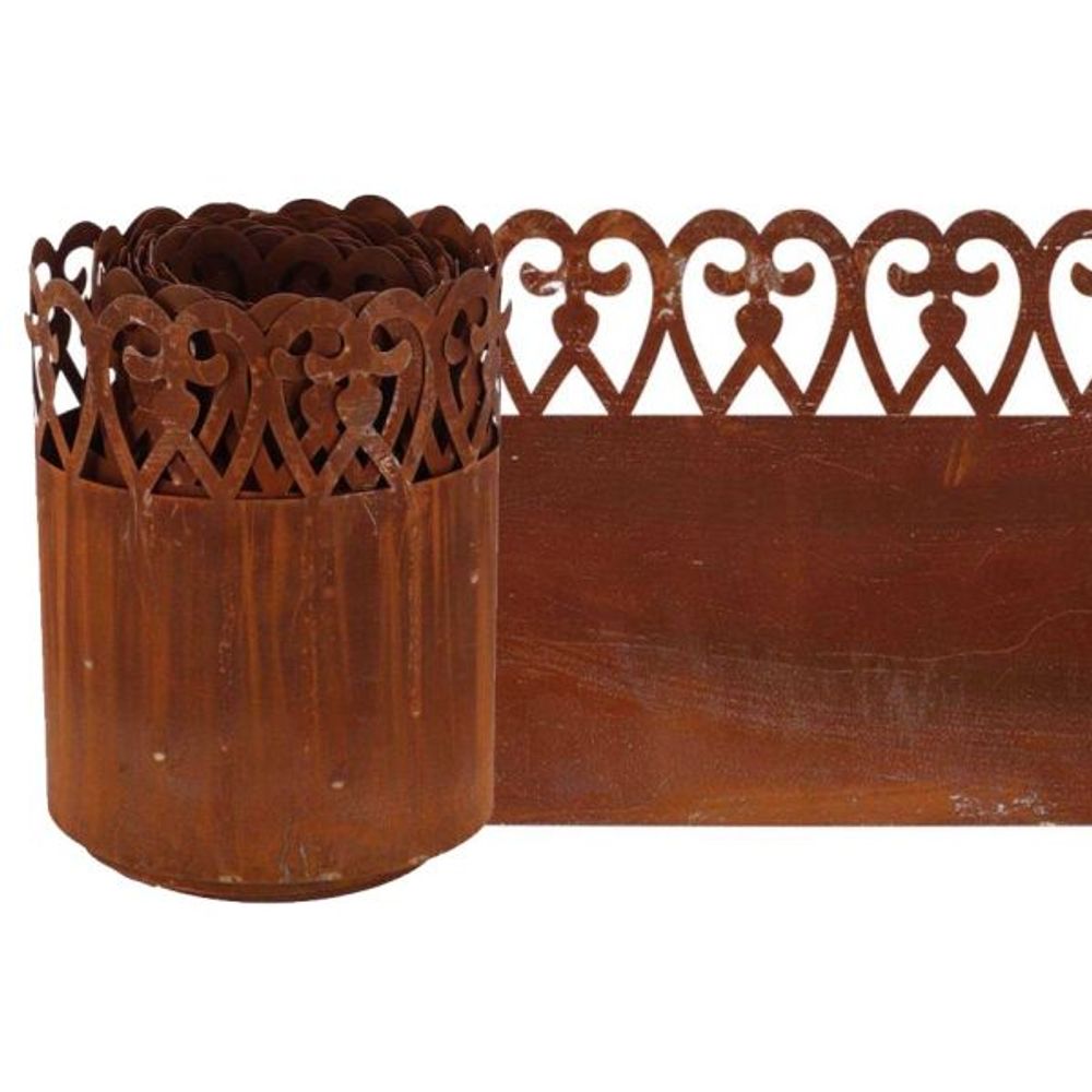 Bordure de pelouse en acier 480 x 20 cm volute