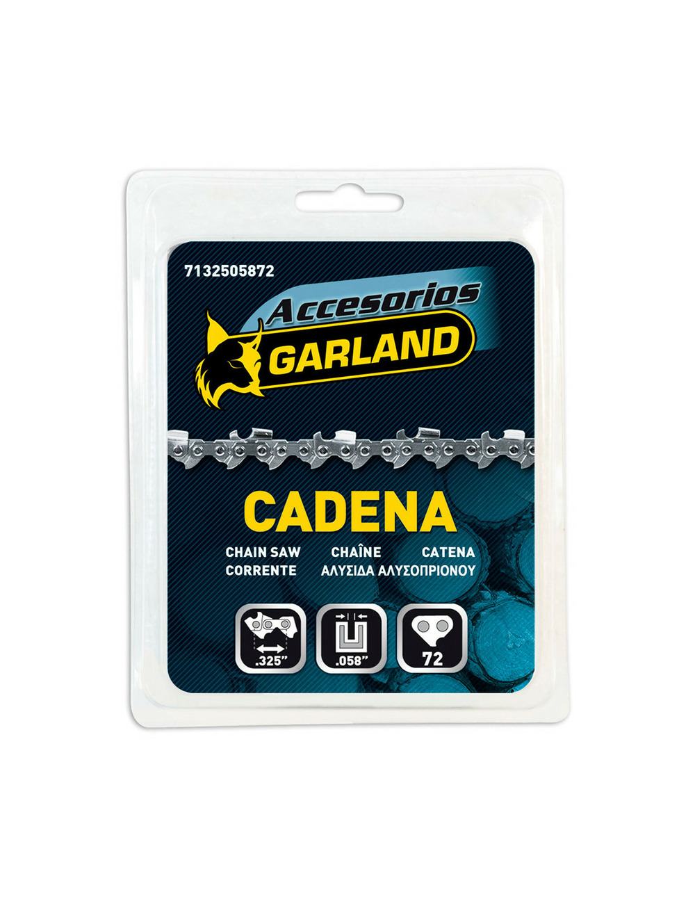 S.of. Chaine de tronçonneuse 325''058''72 e 7132505872 garland