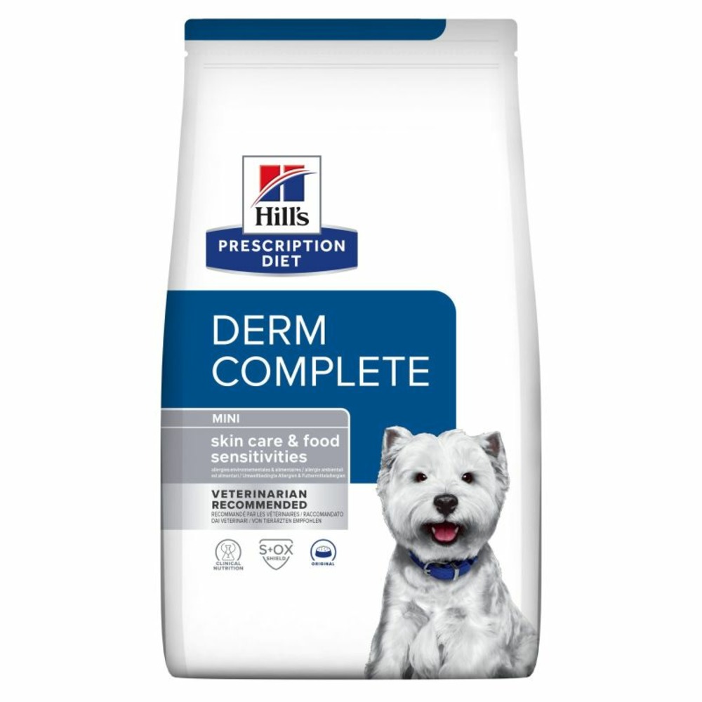 Croquettes chien adult prescription diets derm complete mini - hill's 6 kg