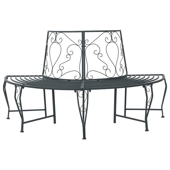 Banc d'arbre 4-nombre de places 160 x 80 x 89 cm acier