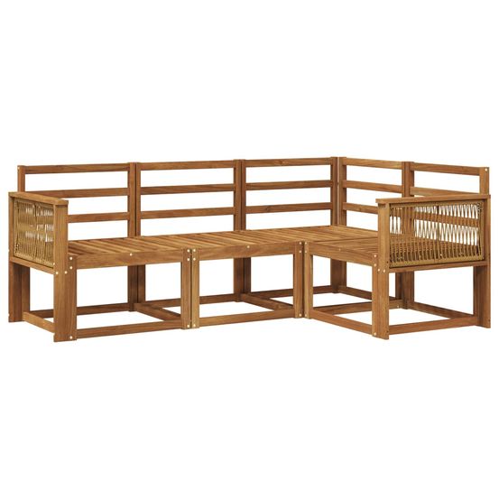 Ensemble de canapés d'extérieur 4 pc naturel