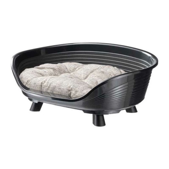 Corbeille - ferplast - throne 6 - avec coussin relax - noir