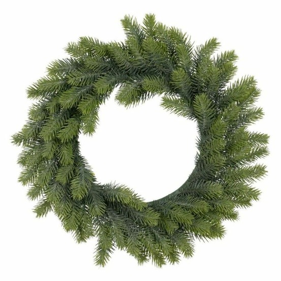 Couronne de noël vert pvc 41 x 41 cm