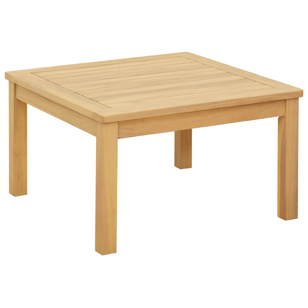 Table basse acacia clair 60 x 60 x 36 cm bois d'acacia massif
