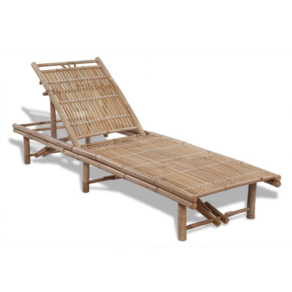 Chaise longue bambou