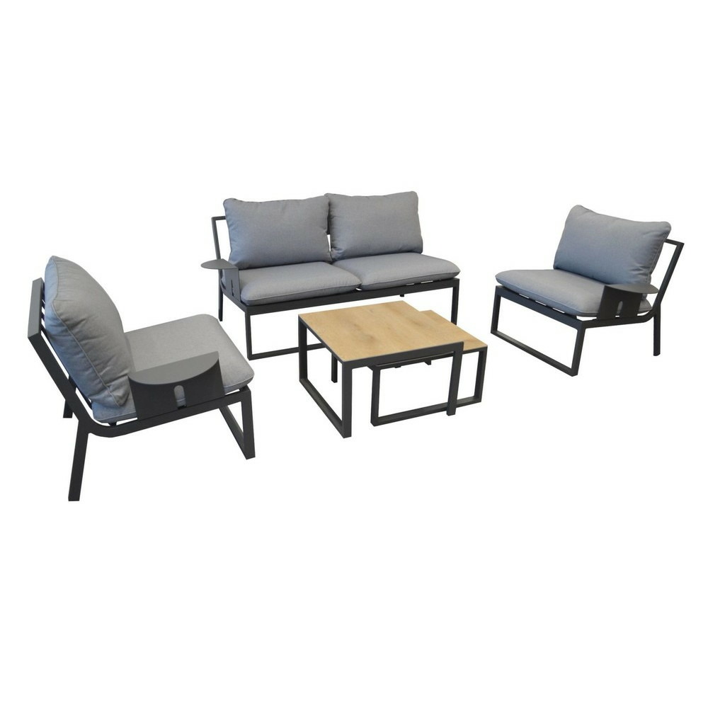 Salon de détente rodez - grey (set complet)