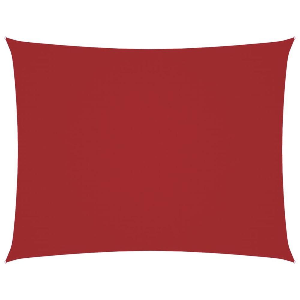 Voile de parasol tissu oxford rectangulaire 3,5x5 m rouge