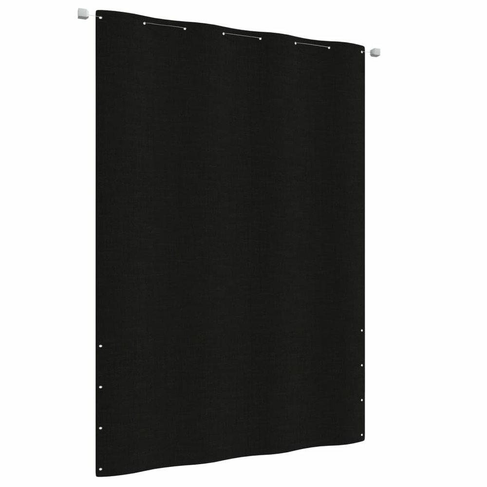 Écran de balcon noir 160x240 cm tissu oxford