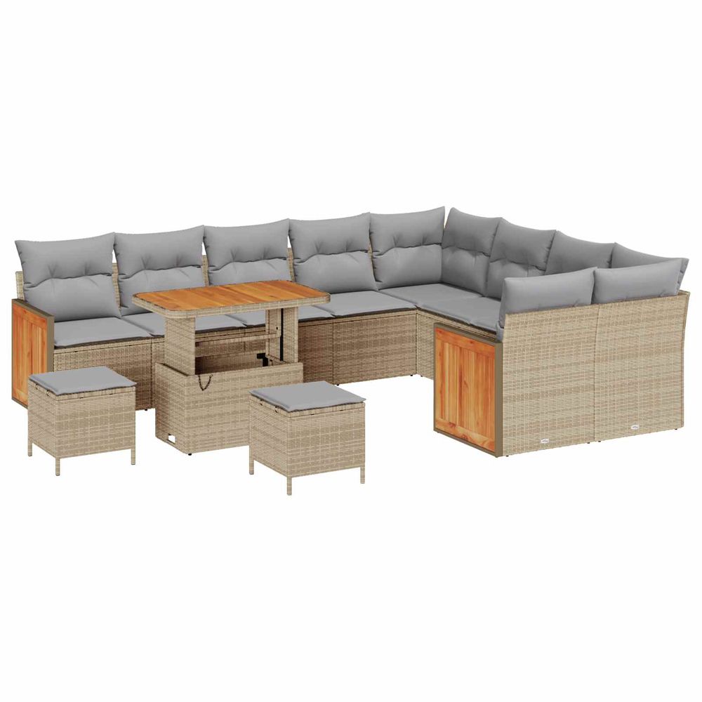 Ensemble de canapé de jardin 12 pc 12-nombre de places