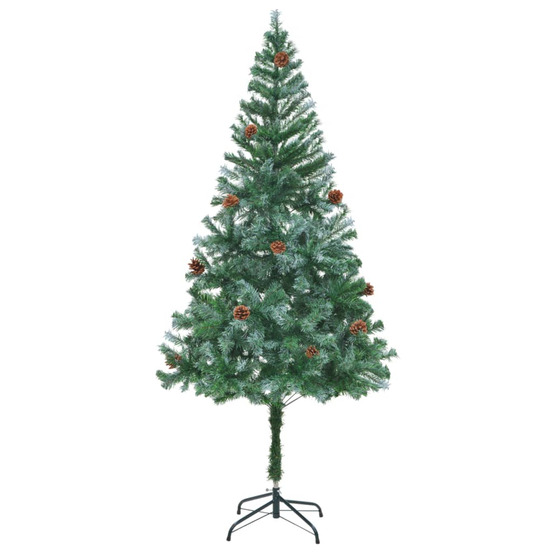 Arbre de Noël artif avec pommes de pin 180cm