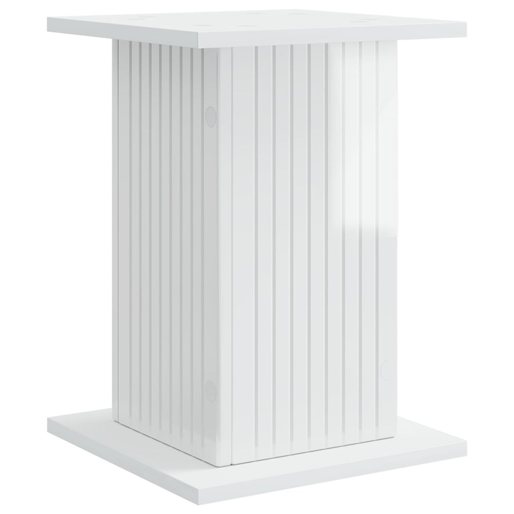 Support de plante blanc brillant 30,5 x 30 x 43 cm