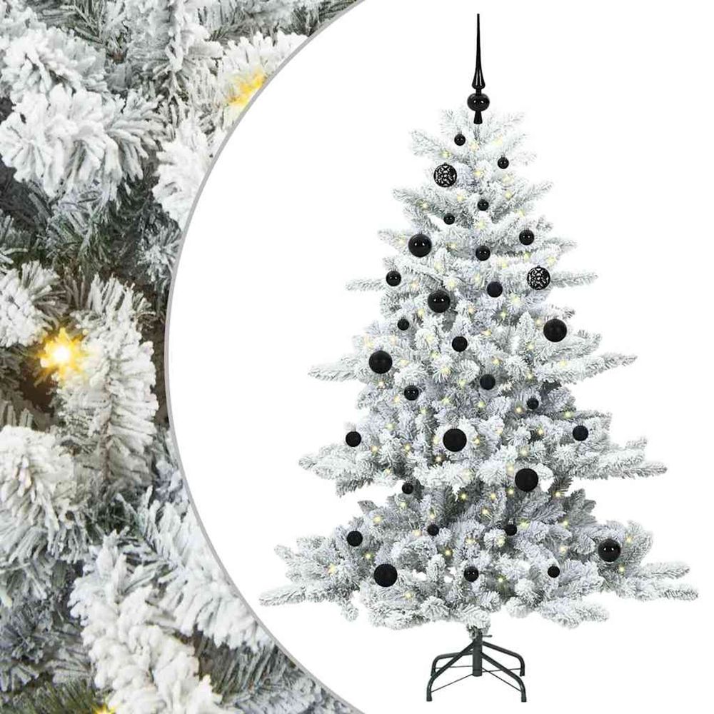 Sapin de noël artificiel à branches articulées blanc 150 cm