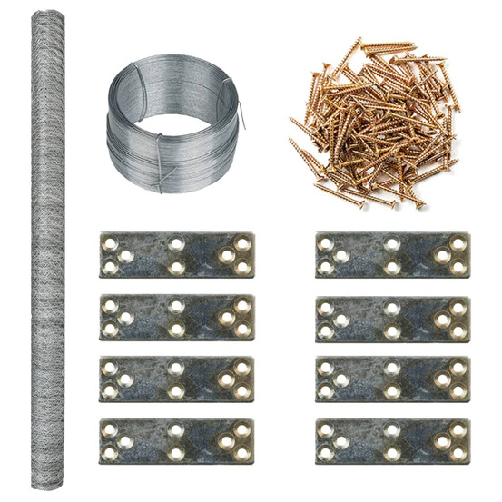 Extension de poulailler 268x100x190 cm métal