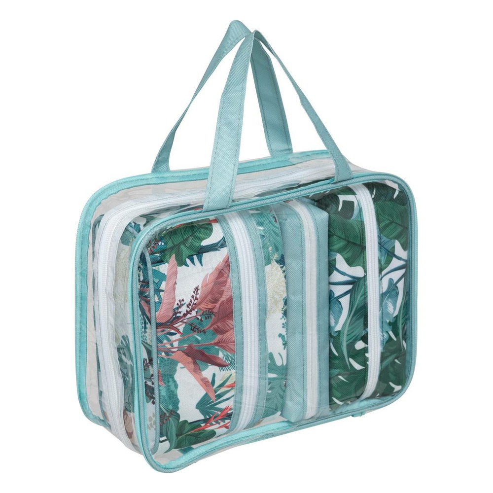 5five - set de 4 trousses toilettes décorées