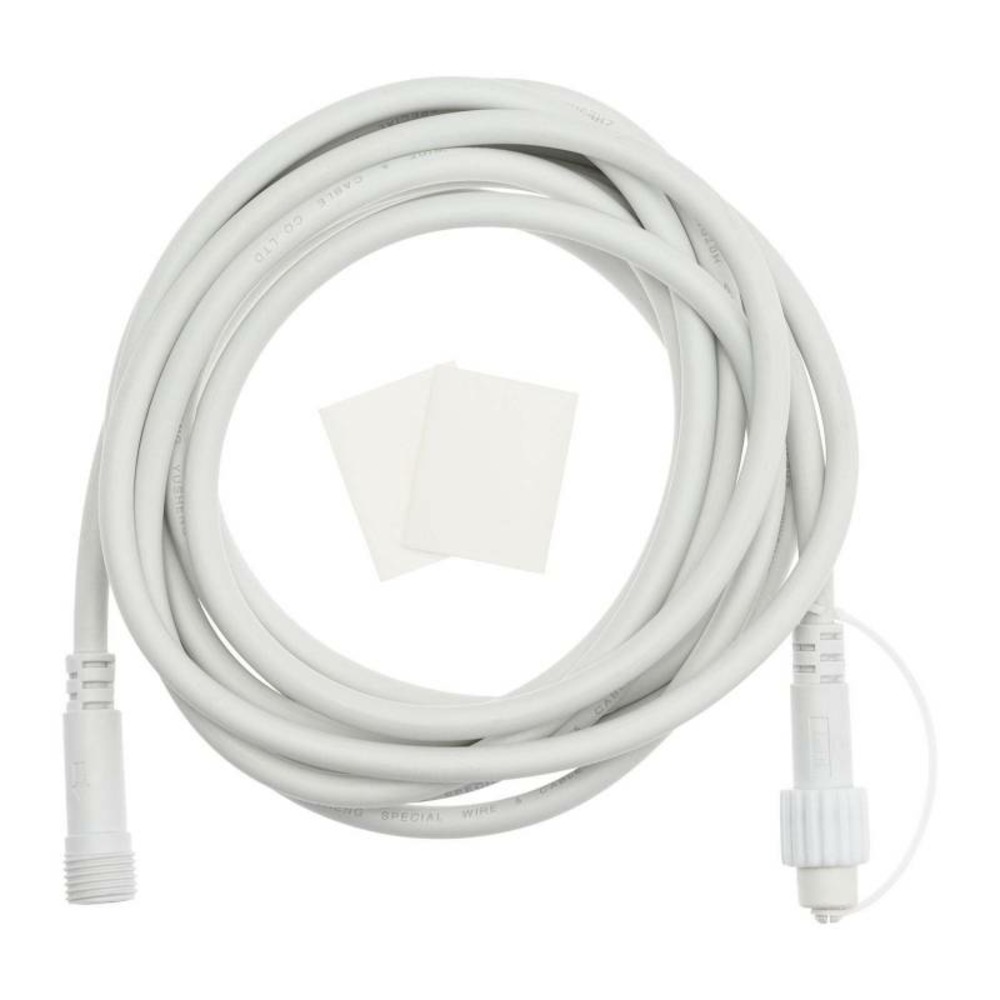 Câble de rallonge blanc 5m pour guirlande guinguette ip44 230v lotti
