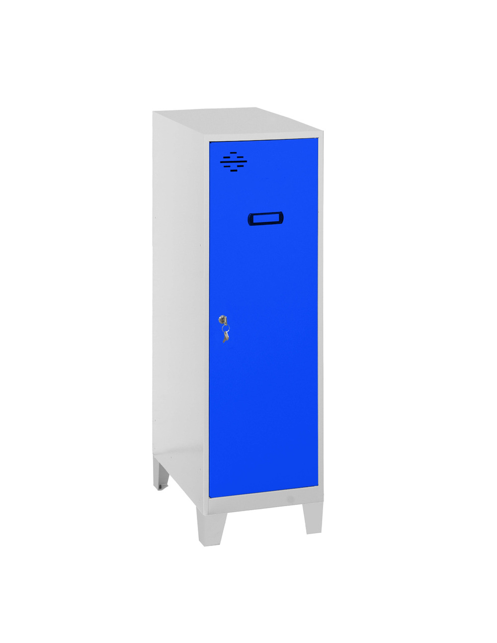 Casier-armoire simonlocker dism.mini + ban. 915x300x500+pies g/bl gris/bleu 1015x300x500 - simonrack