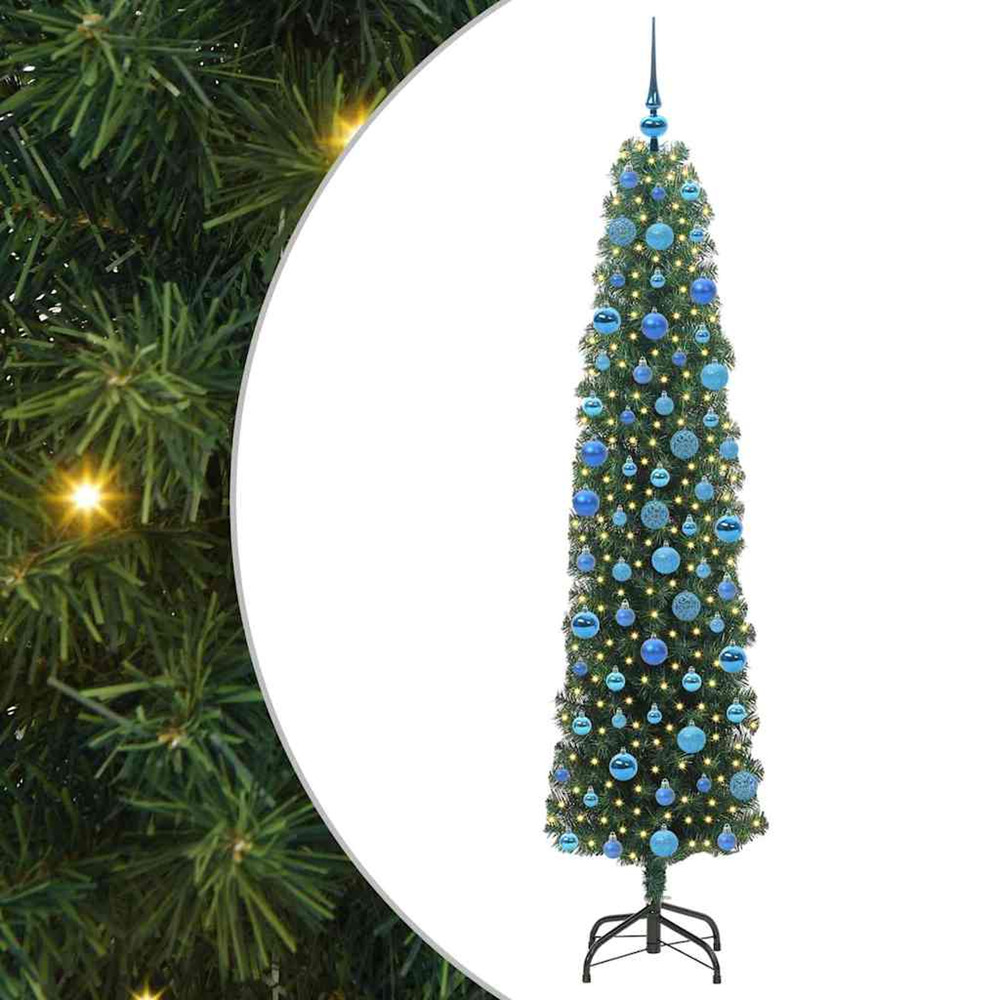 Sapin de noël artificiel vert 180 cm pvc et acier et plastique