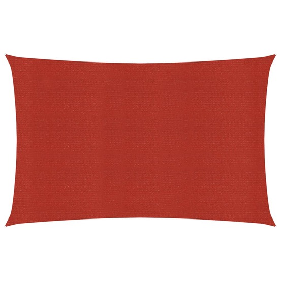 Voile toile d'ombrage parasol 160 g/m² rouge 3,5 x 5 m pehd