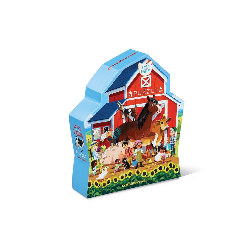 Puzzle - une journée a la ferme - 48 pieces