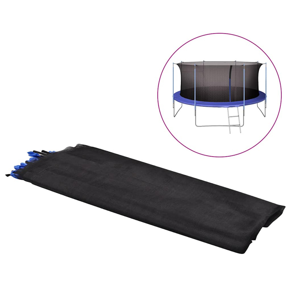 Filet de sÃ©curitÃ© trampoline rond 4,57m Noir