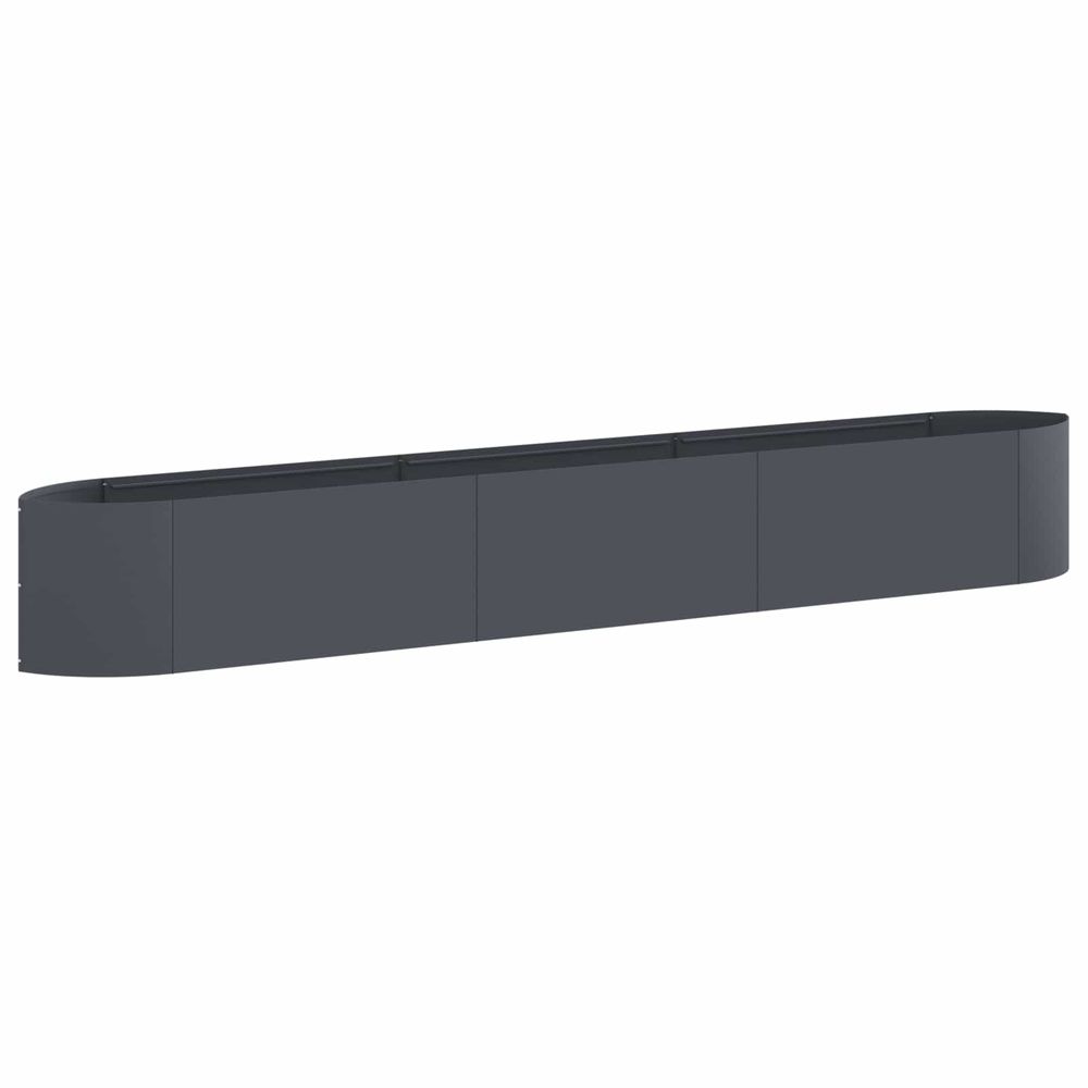 Jardin surélevé anthracite 300 x 40 x 40 cm acier