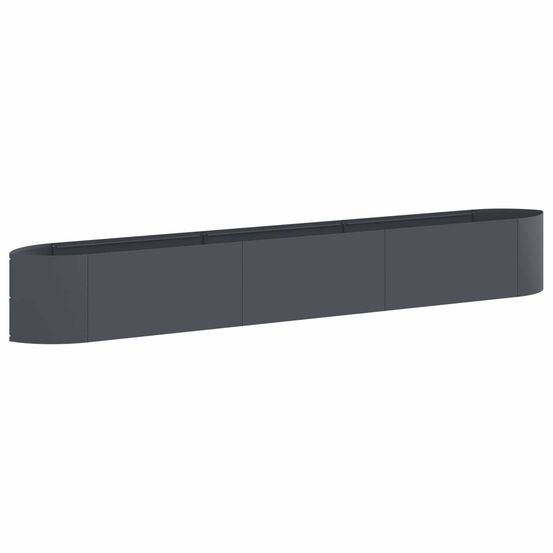Jardin surélevé anthracite 300 x 40 x 40 cm acier
